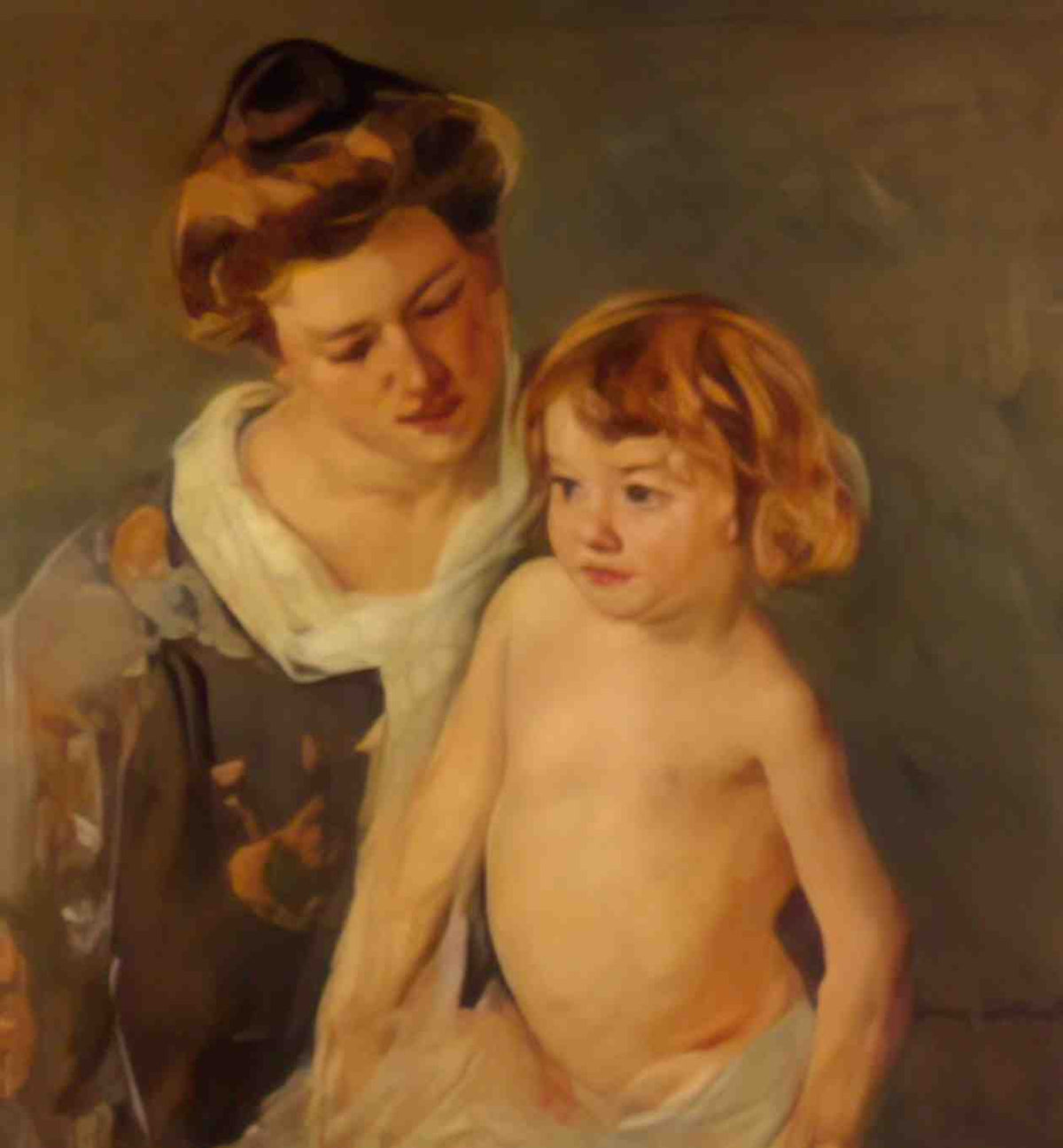 Mary Cassatt jules standing by his mother Art A4 Photo Print