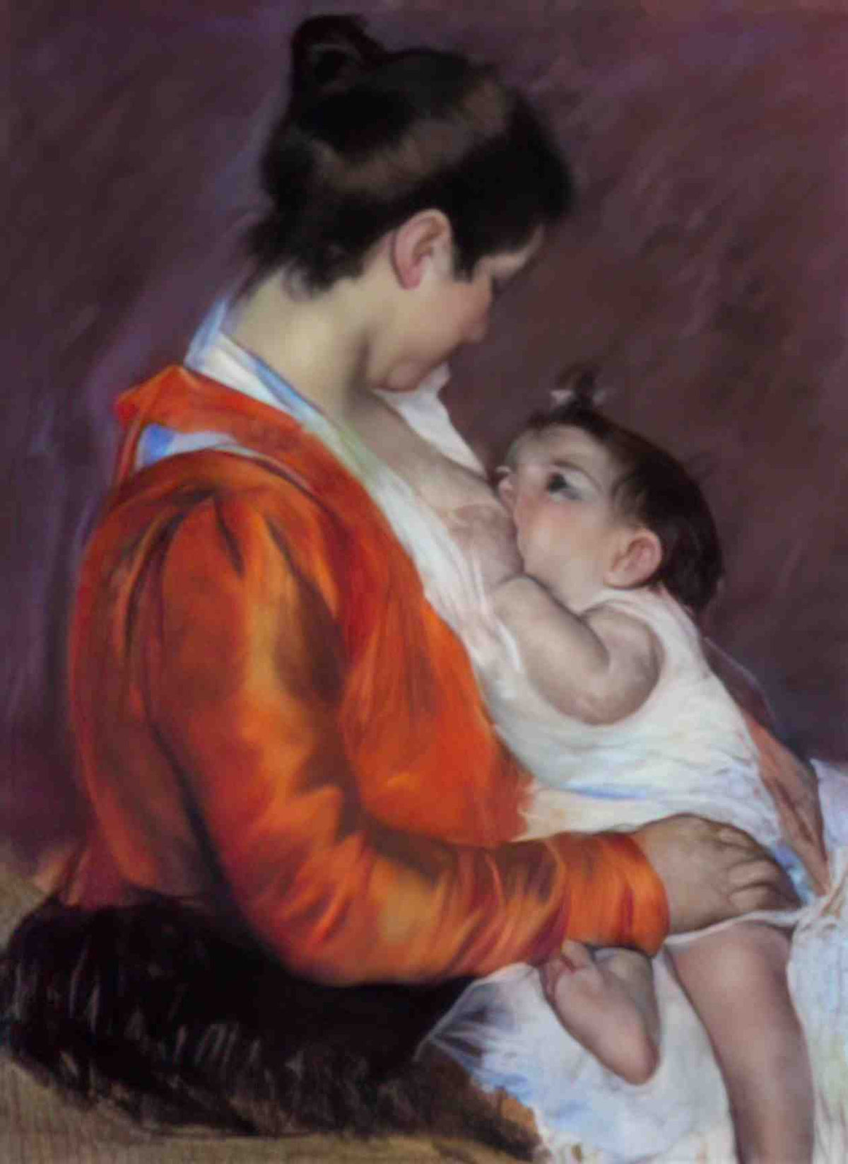 Mary Cassatt louise nursing her child 1898 Art A4 Photo Print