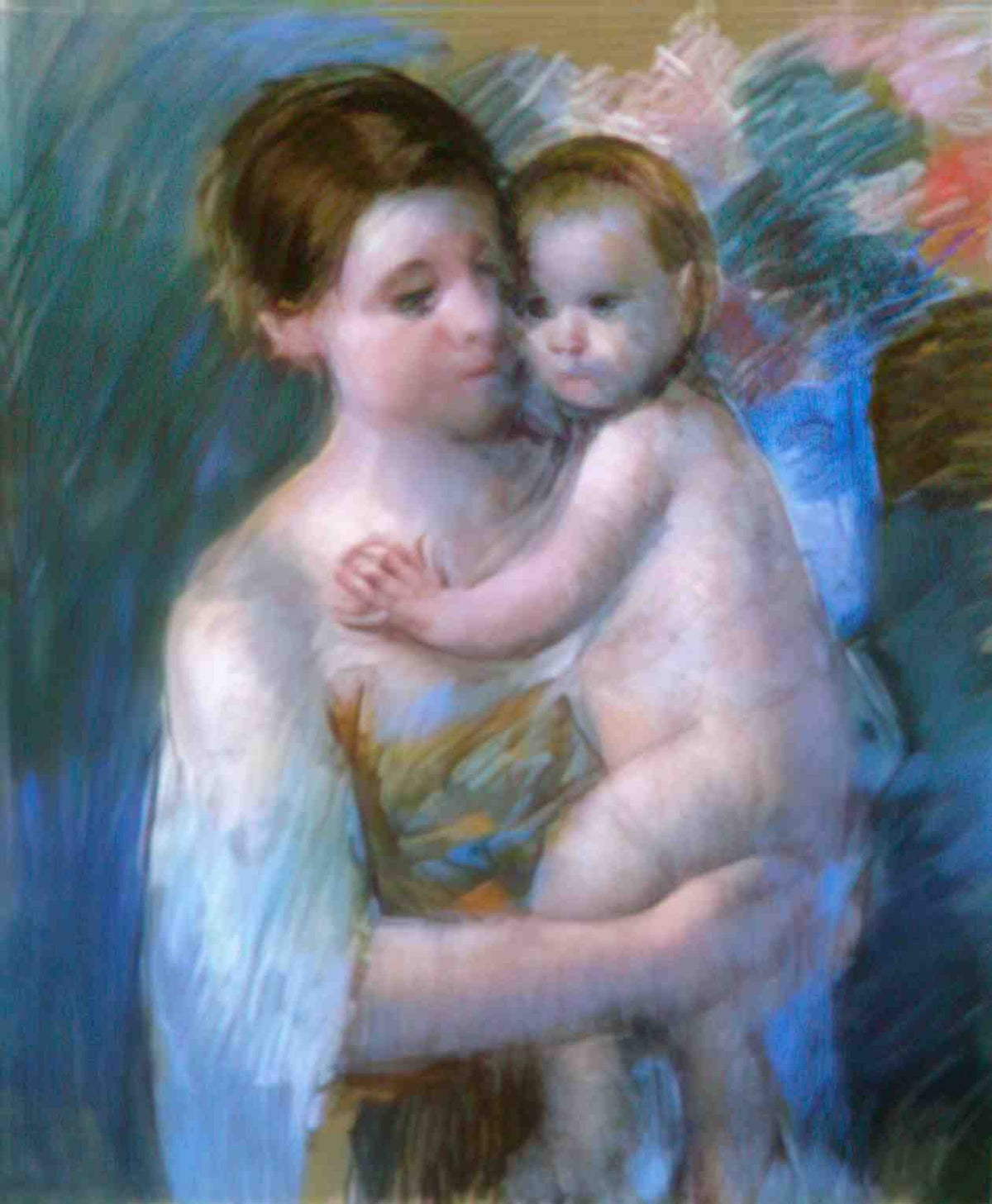 Mary Cassatt mother holding her baby Art A4 Photo Print