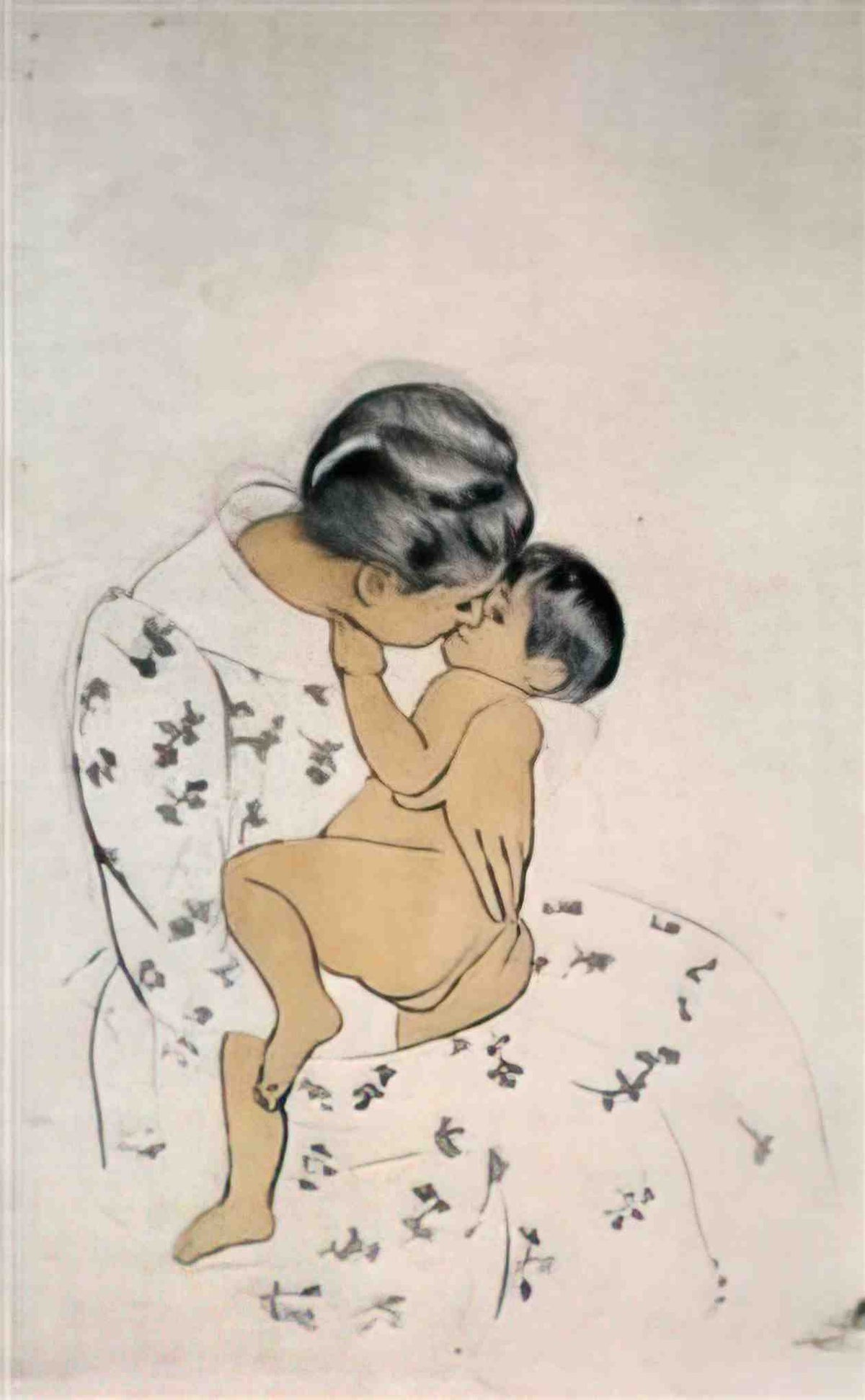 Mary Cassatt mothers kiss 1891 Art A4 Photo Print