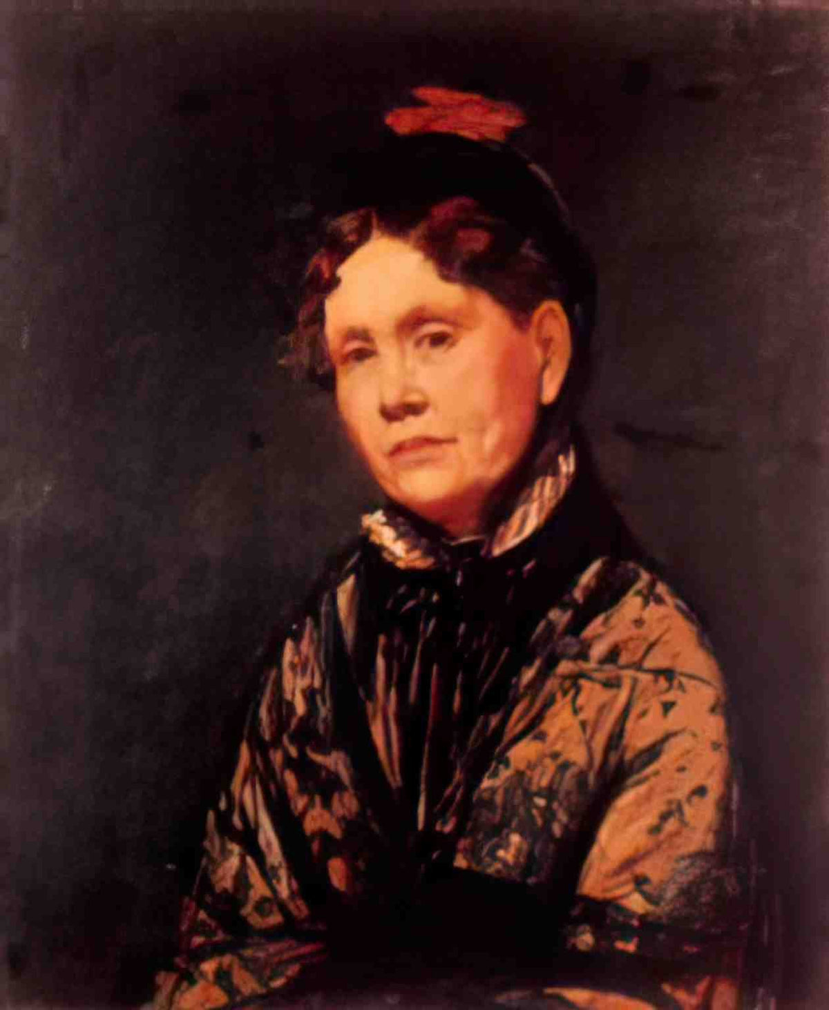 Mary Cassatt mrs robert simpson cassatt 1873 Art A4 Photo Print