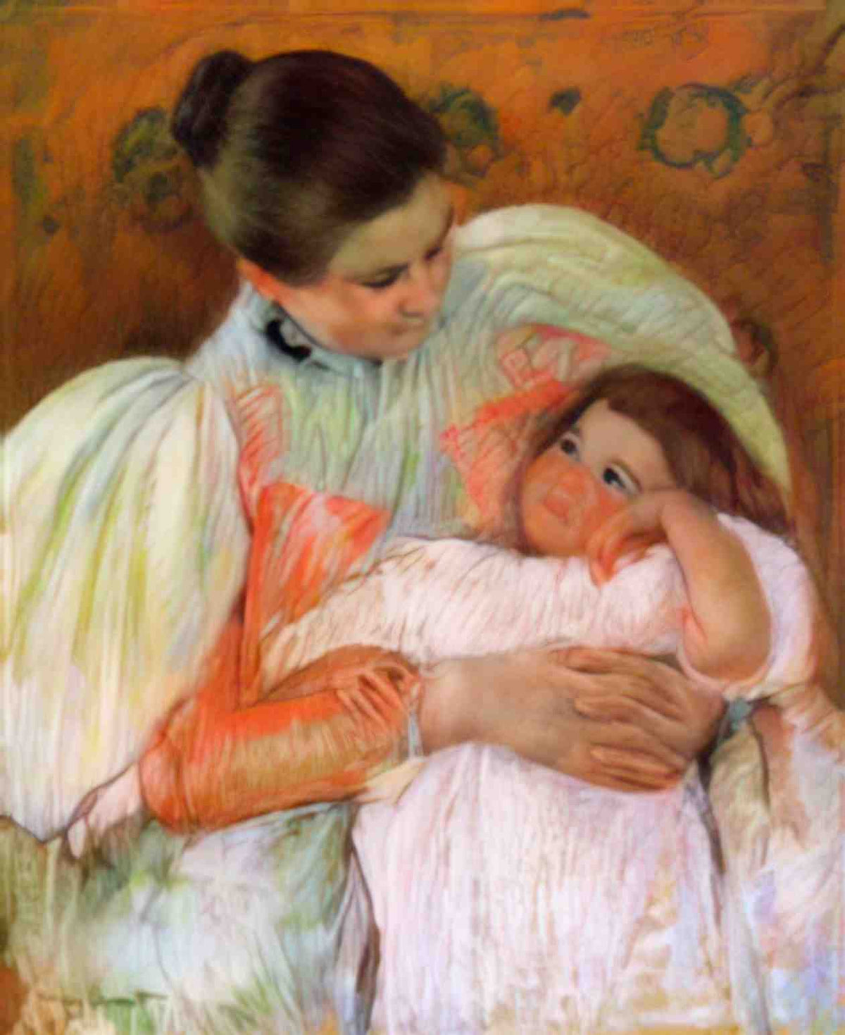 Mary Cassatt nurse and child 1897 Art A4 Photo Print