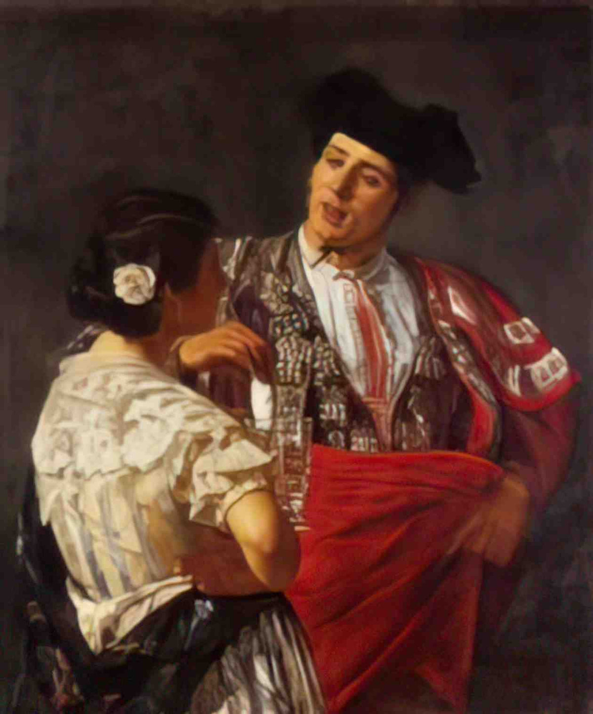 Mary Cassatt offering the panel to the bullfighter 1873 Art A4 Photo Print