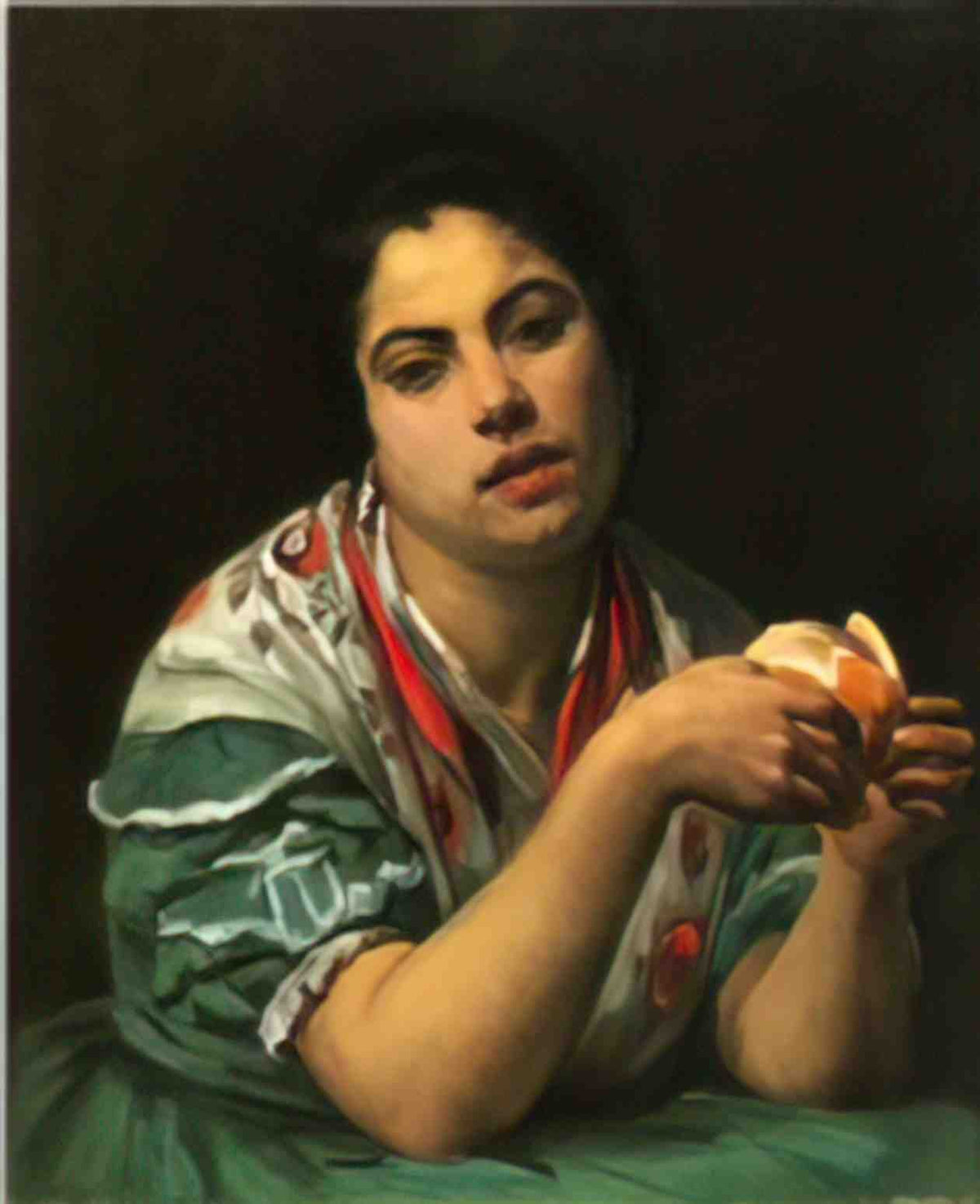 Mary Cassatt peasant woman peeling an orange Art A4 Photo Print