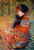 Mary Cassatt portrait of mlle c lydia cassatt 1880 Art A4 Photo Print