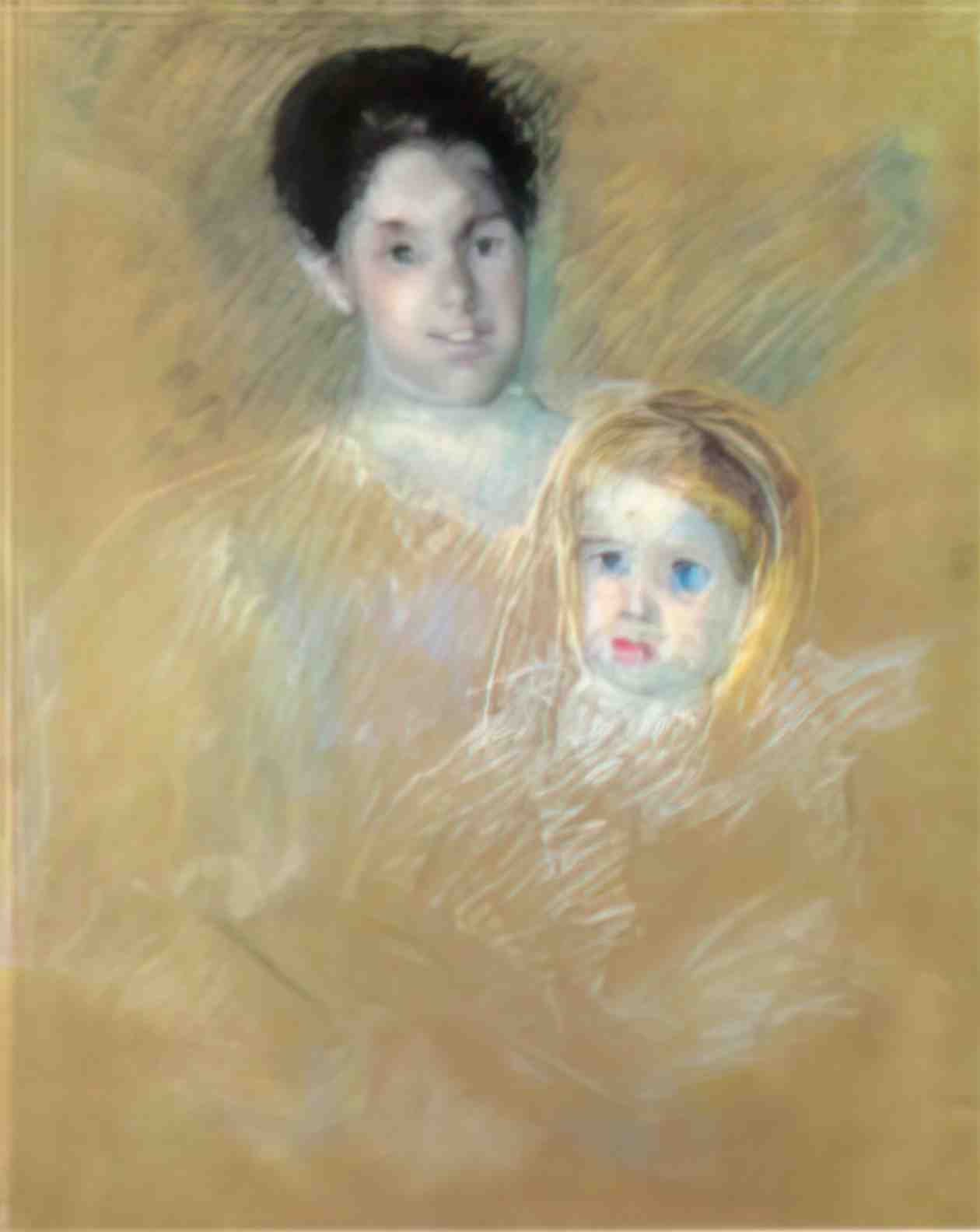 Mary Cassatt francoise wearing a big white hat Art A4 Photo Print