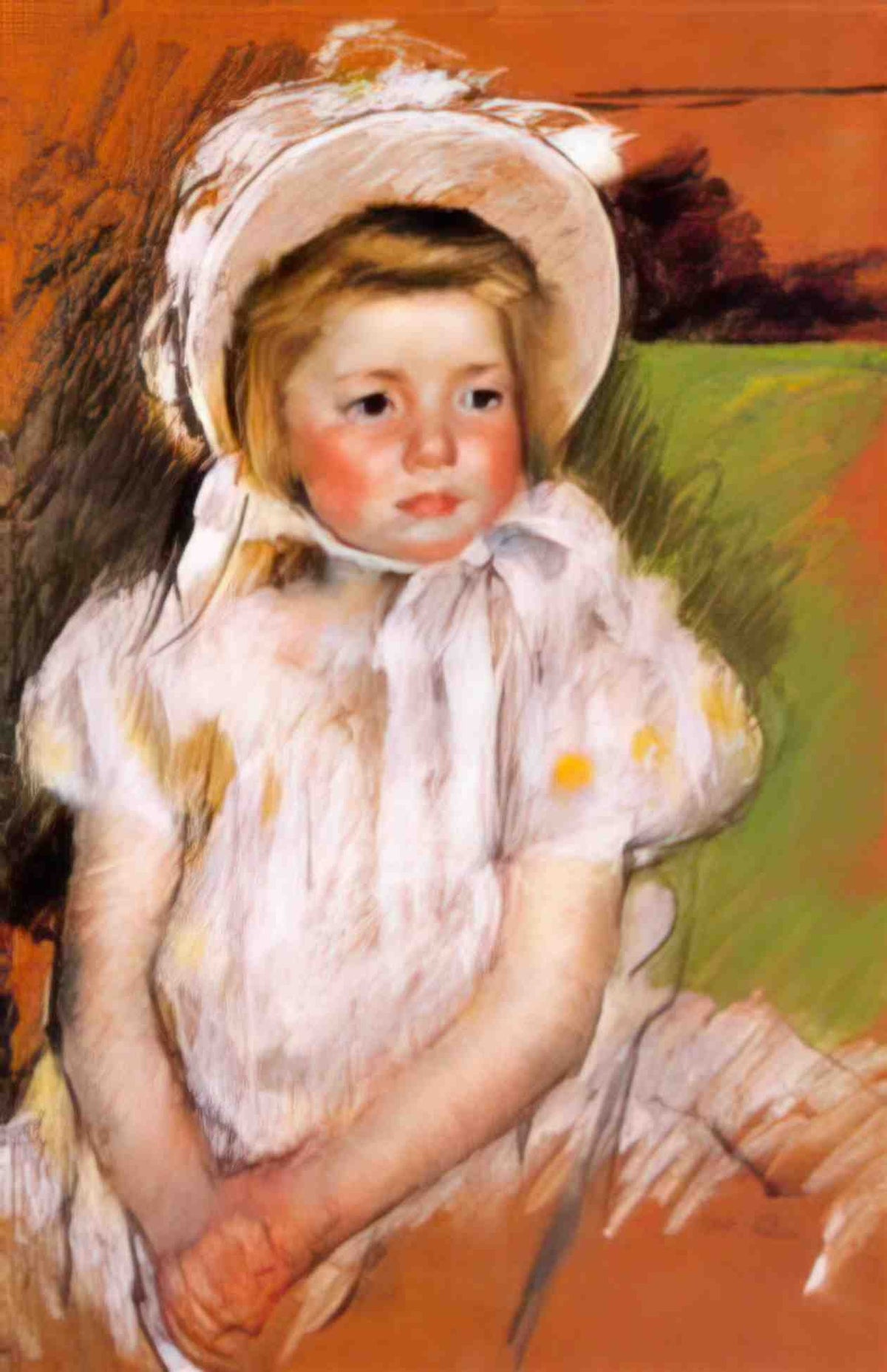 Mary Cassatt somone in a white bonnet 1901 Art A4 Photo Print