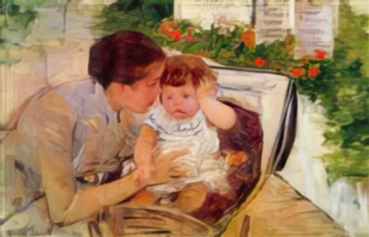 Mary Cassatt susan comforting the baby no 2 Art A4 Photo Print