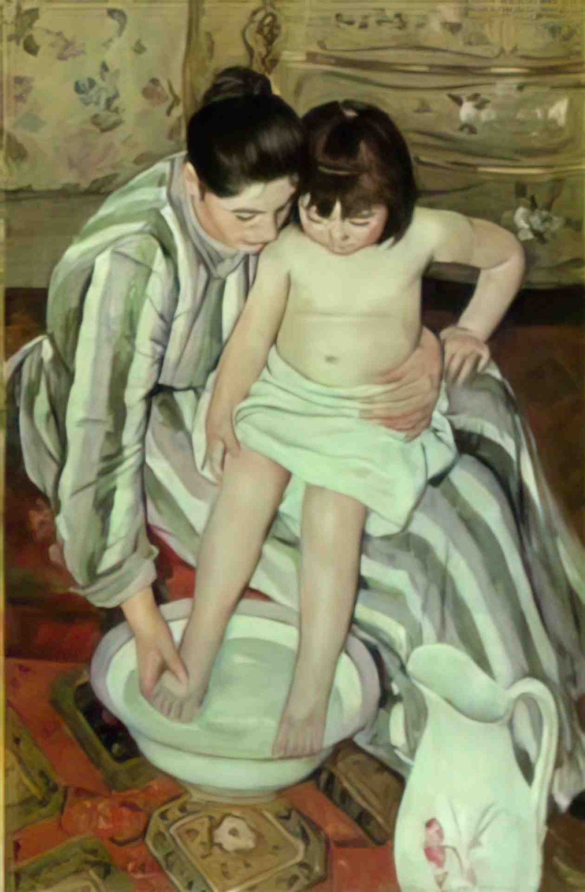 Mary Cassatt in the garden Art A4 Photo Print