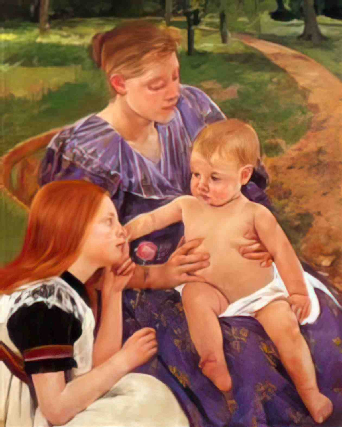 Mary Cassatt the family 1893 Art A4 Photo Print