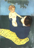 Mary Cassatt little girl with cap sun Art A4 Photo Print