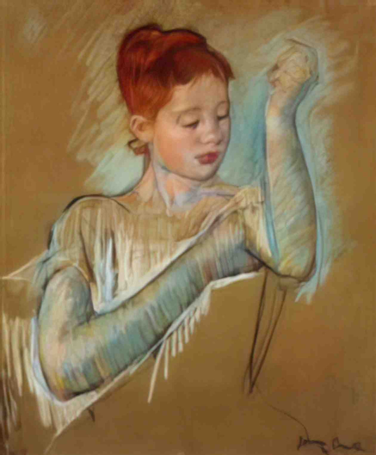 Mary Cassatt the long gloves 1889 Art A4 Photo Print