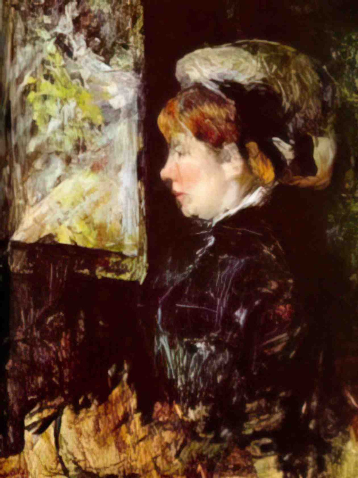 Mary Cassatt margot lux with a wide hat Art A4 Photo Print