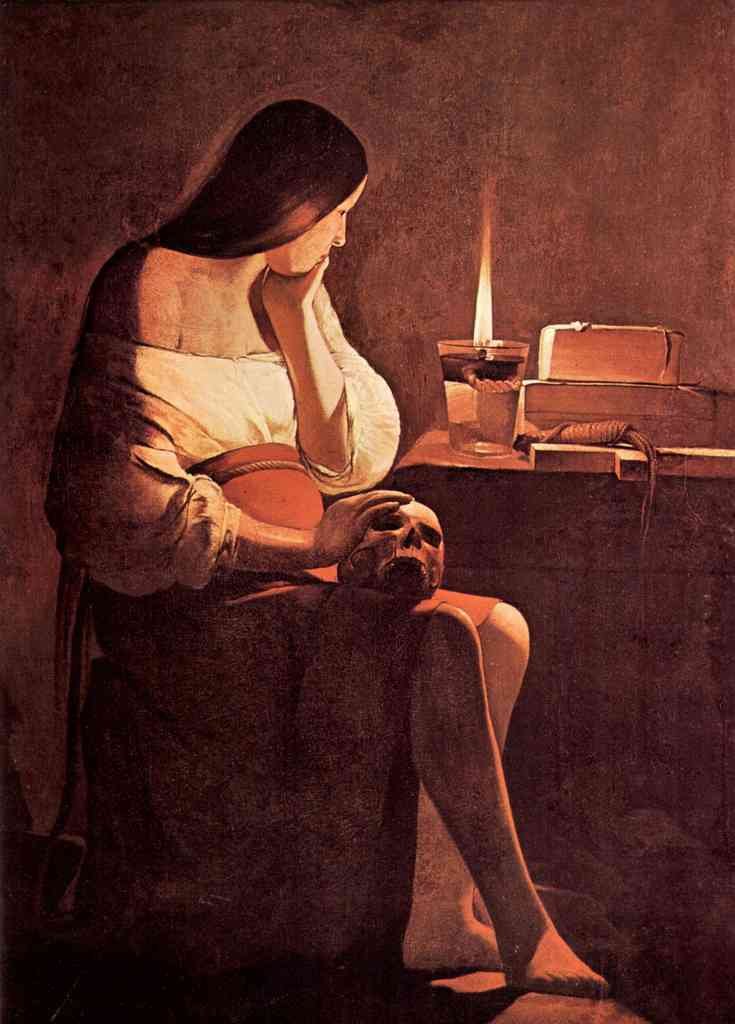 Mary Magdalene 2 La Tour A4 Photo Print