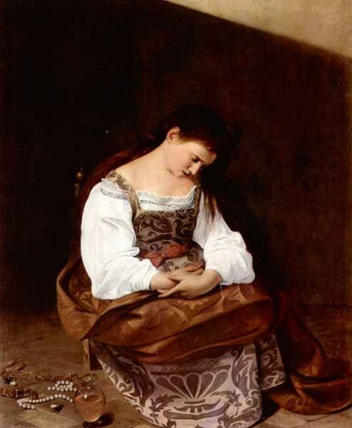 Mary Magdalene by Caravaggio A4 Photo Print