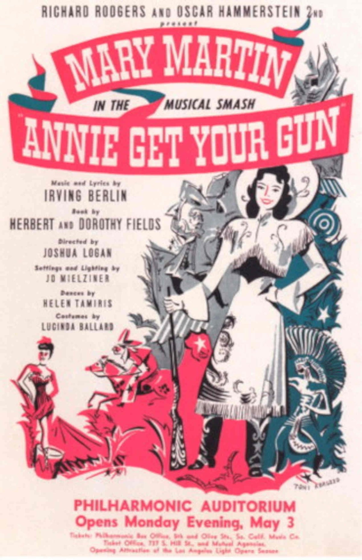 Mary Martin Annie 1940s Vintage Retro Advert Poster