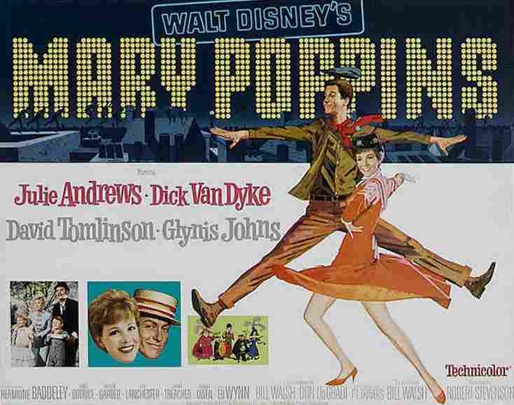 Mary Poppins 10  film star poster A4 Photo Print