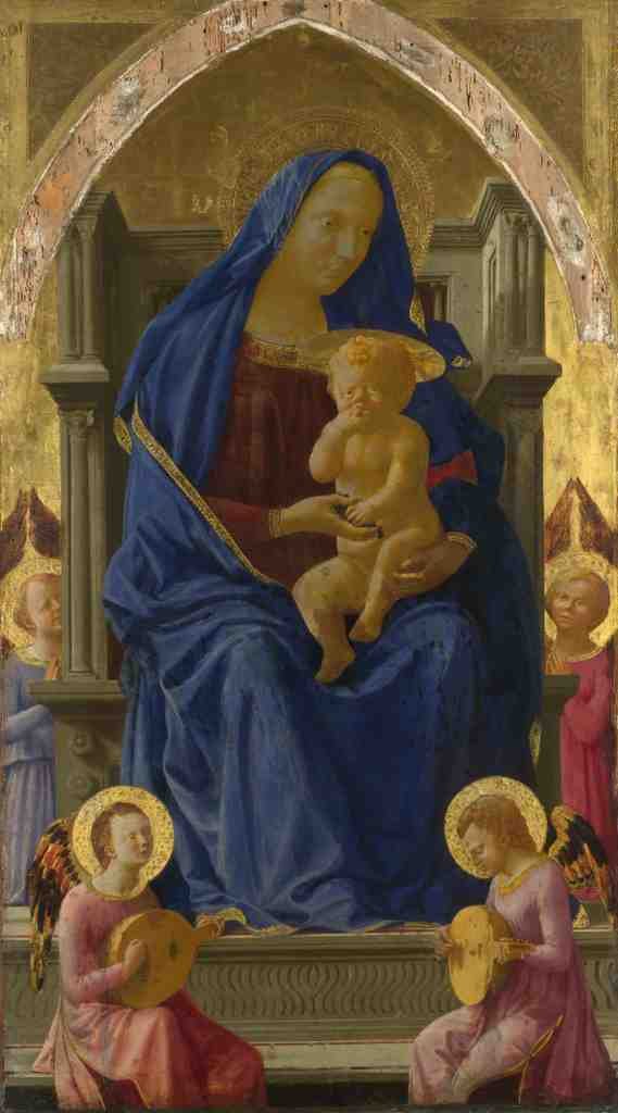Masaccio The Virgin and Child A4 Photo Print