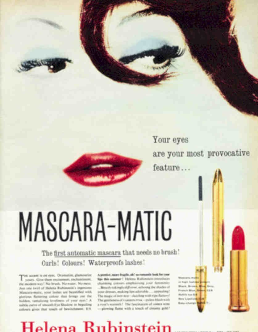 Mascara Matic Eyes Vintage Retro Advert Poster A4 Photo Print
