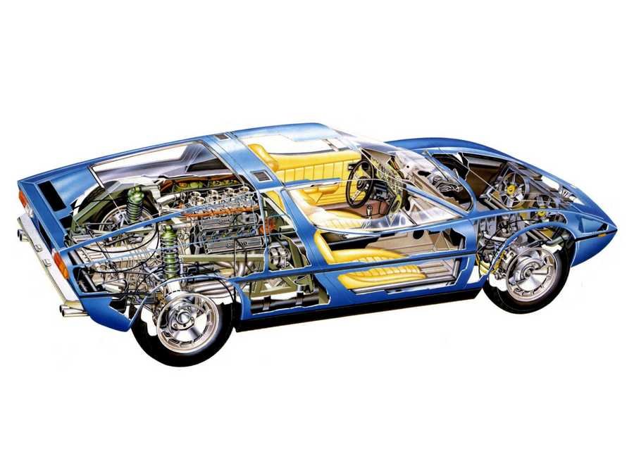 Maserati Bora 1971 1536x1152 cutaway A4 Photo Print