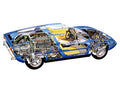Maserati Bora 1971 cutaway A4 Photo Print