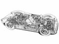 Maserati Tipo 61 cutaway A4 Photo Print