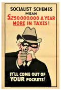 Masked Man Taxes Vintage Retro Advert Poster A4 Photo Print