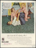 Masland Rugs Family Vintage Retro Advert Ads A4 Photo Print