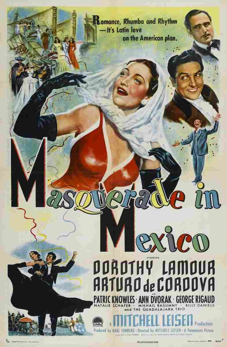 Masquerade in Mexico 01  film star poster A4 Photo Print