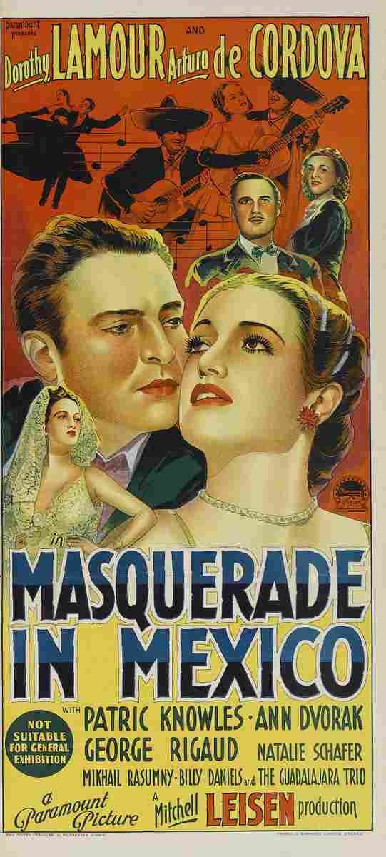 Masquerade in Mexico 04  film star poster A4 Photo Print