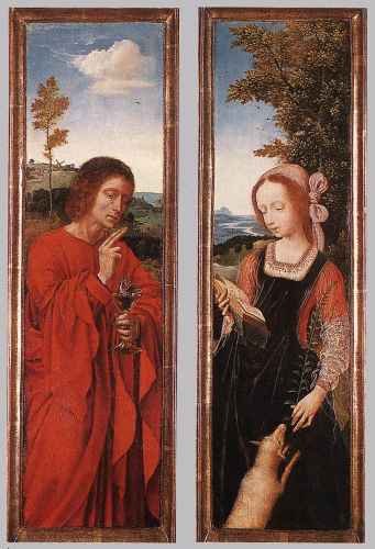 Massys Quentin John The Baptist And St Agnes A4 Photo Print