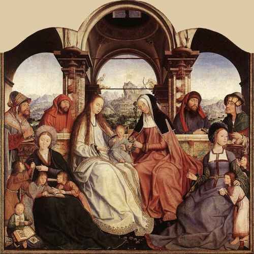 Massys Quentin St Anne Altarpiece Central Panel A4 Photo Print