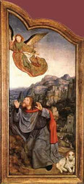 Massys Quentin St Anne Altarpiece Left Wing A4 Photo Print