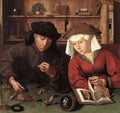 Massys Quentin The Moneylender And His Wife A4 Photo Print