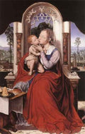 Massys Quentin The Virgin Enthroned A4 Photo Print