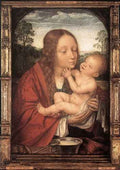 Massys Quentin Virgin And Child In A Landscape A4 Photo Print