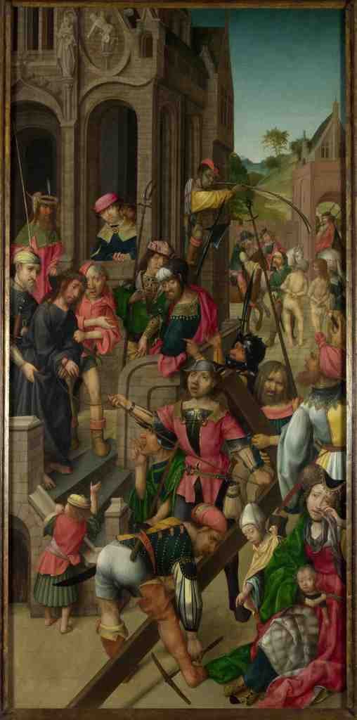 Master of Delft Christ presented to the People Left Hand Panel A4 Photo Print
