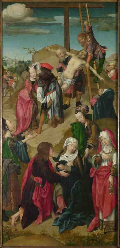Master of Delft The Deposition Right Hand Panel A4 Photo Print