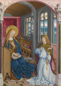 Master of Liesborn The Annunciation A4 Photo Print