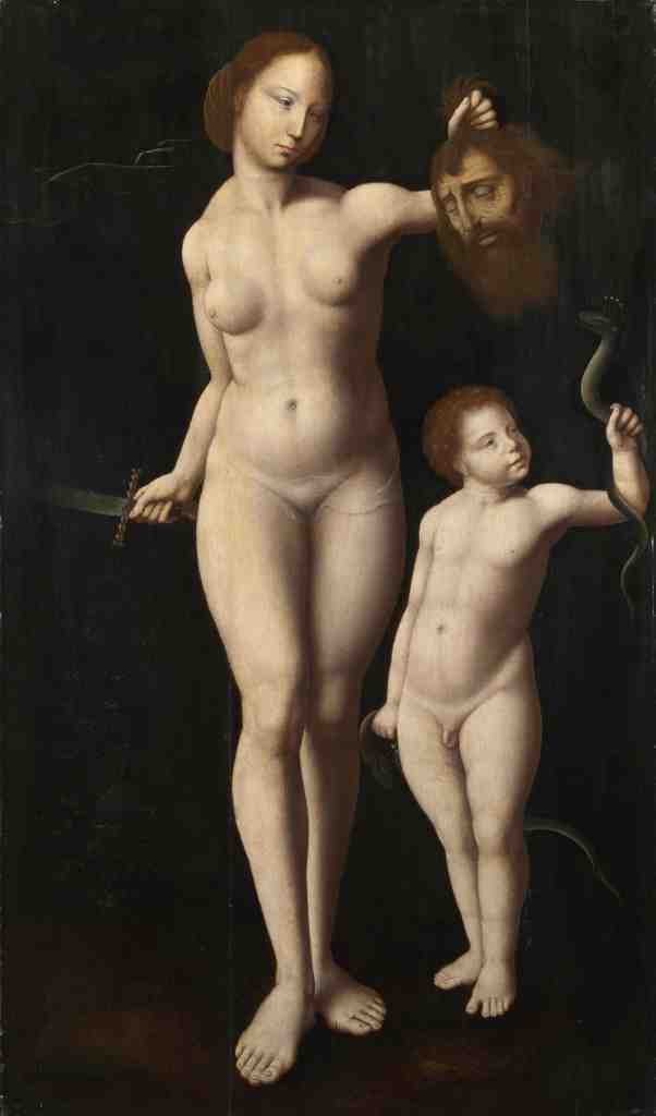 Master of the Mansi Magdalen Judith and the Infant Hercules A4 Photo Print