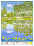 Masters Tournament 2018 Vintage Retro Advert Poster A4 Photo Print