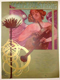 MataloniScenaWomanFlower Vintage Advert A4 Photo Print