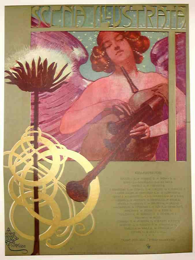 MataloniScenaWomanFlower Vintage Advert A4 Photo Print