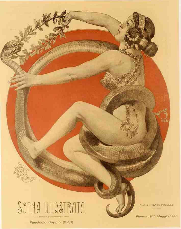 MataloniSnake Vintage Advert A4 Photo Print
