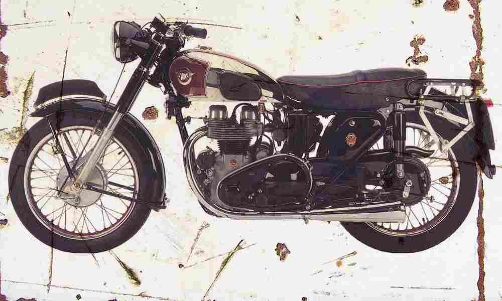 Matchless G9 1953 Aged Vintage A4 Photo Print