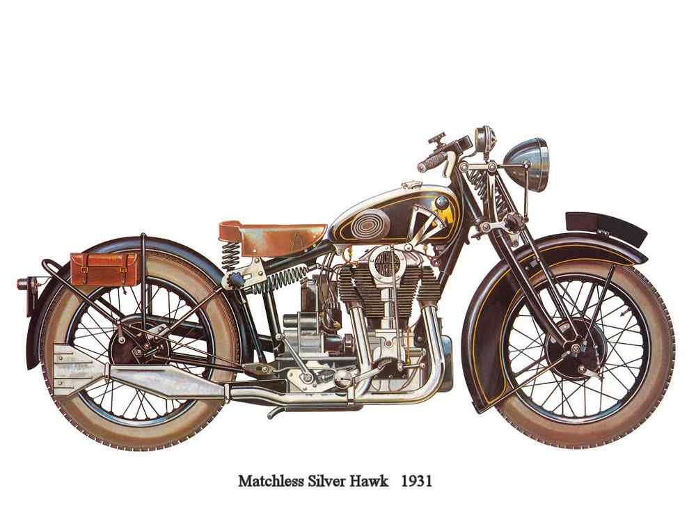Matchless SilverHawk 1931 motorbike A4 Photo Print