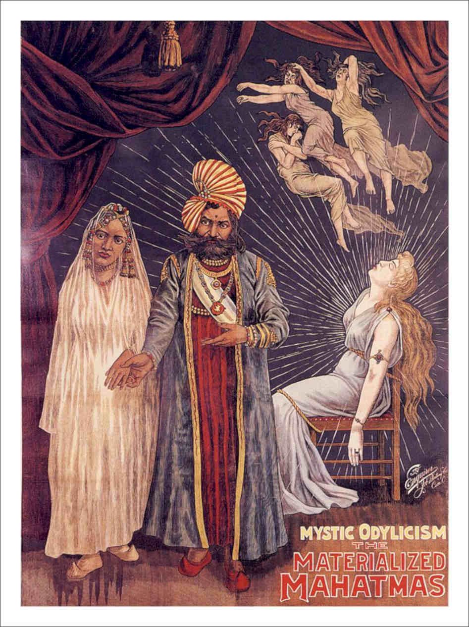 Materialised Mahatmas Vintage Magic Poster 1890s Vintage Retro Advert Poster A4