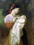 Maternal Admiration Bouguereau A4 Photo Print