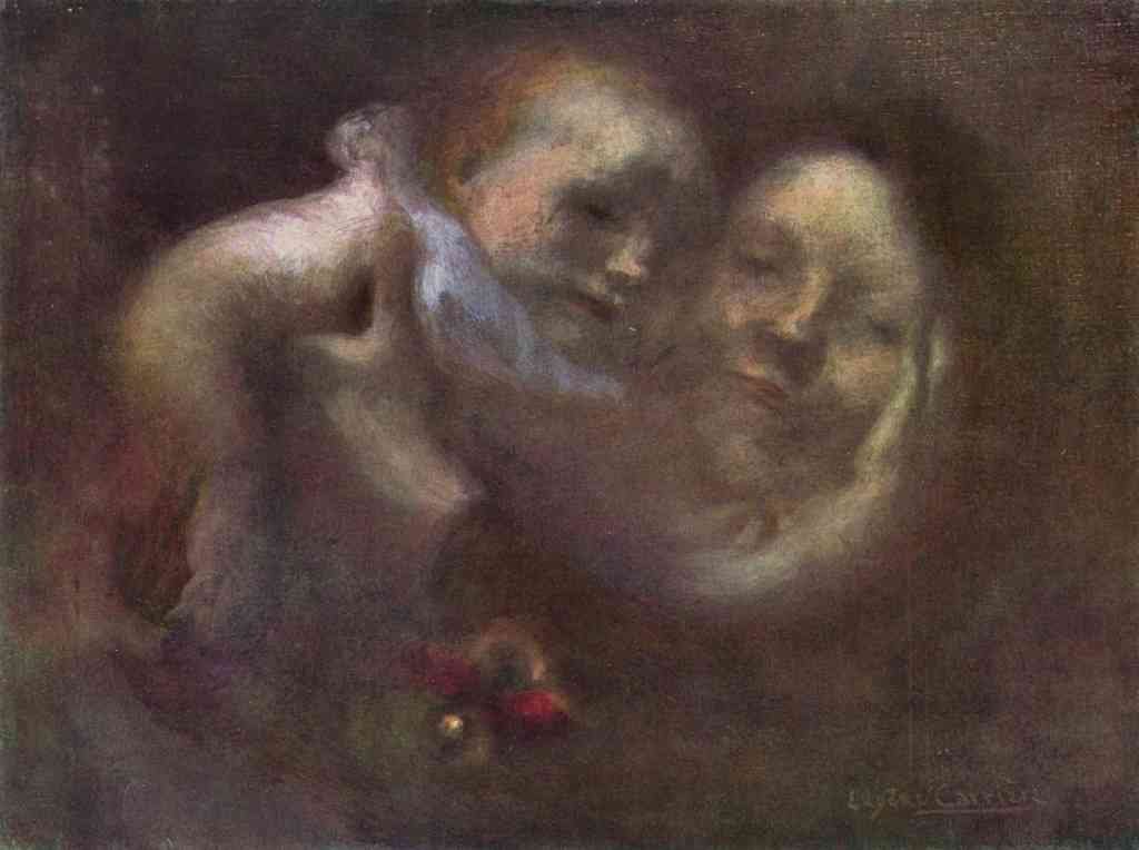 Maternity Eugene Carriere Symbolism A4 Photo Print