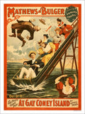Mathews And Bulger At Gay Coney Island Vintage Retro Advert Poster A4 Photo Pri